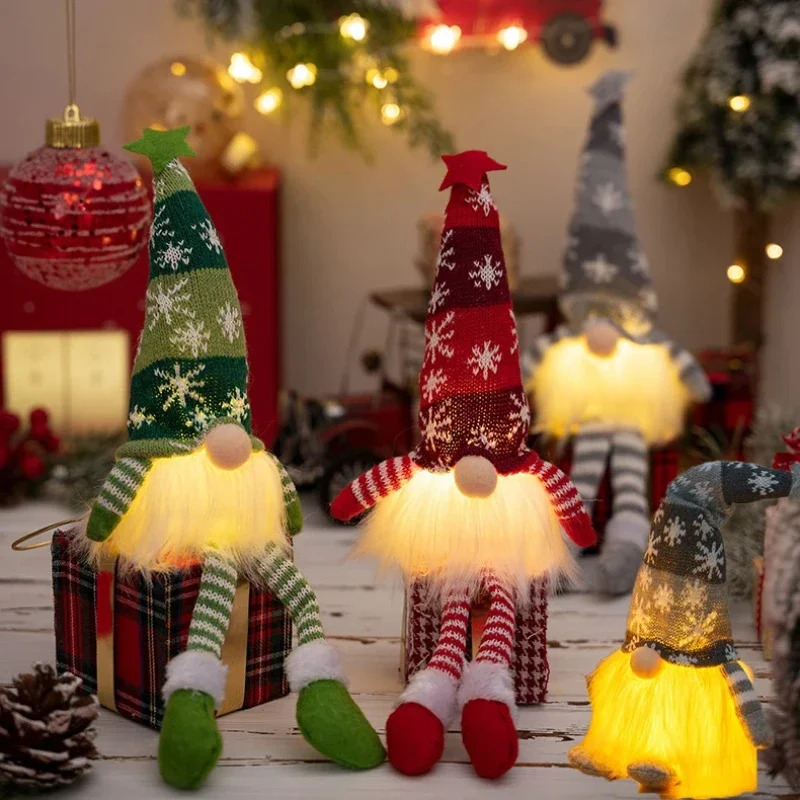 Christmas Faceless Doll Gnome  - Home Decor Lighting Tree 评论和价格