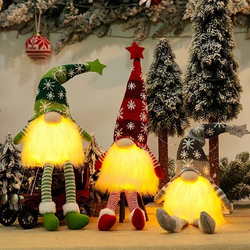 Christmas Faceless Doll Gnome  - Home Decor Lighting Tree 评论和价格