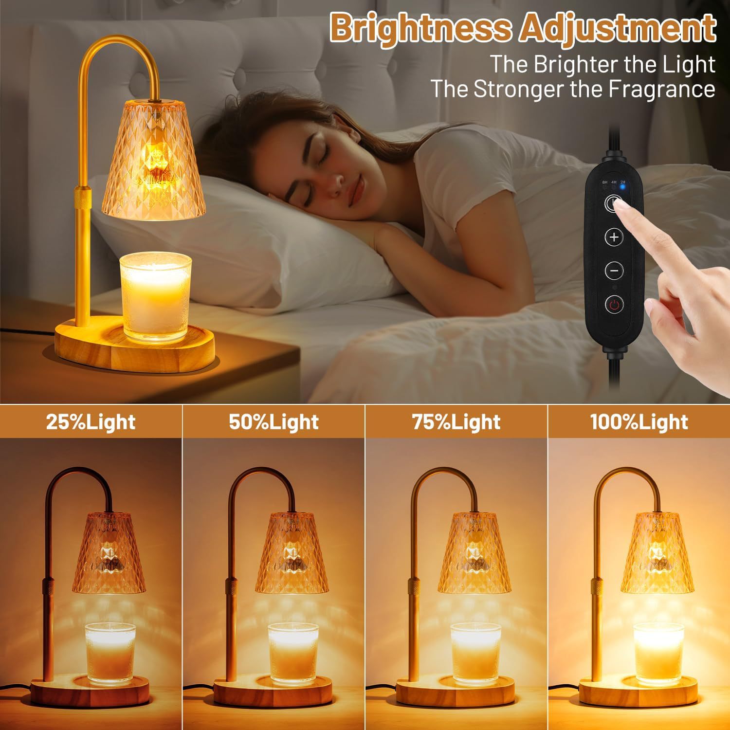 Flameless Wax Melt Warmer Lamp - Lighting Decor Living Room 评论和价格