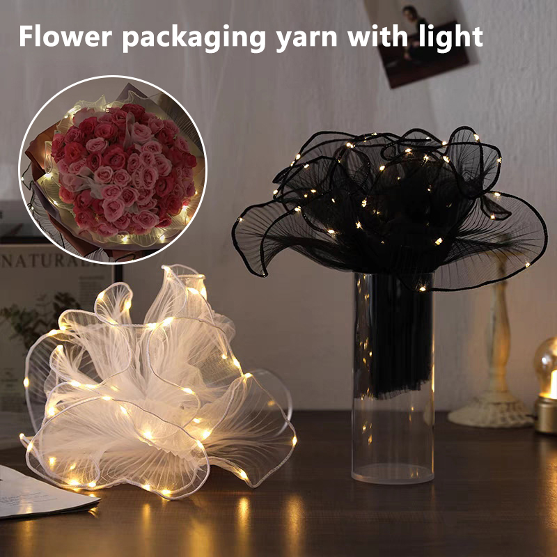 1Pcs LED Flower Wrapping Paper - Lighting Decoration Ideas 评论和价格