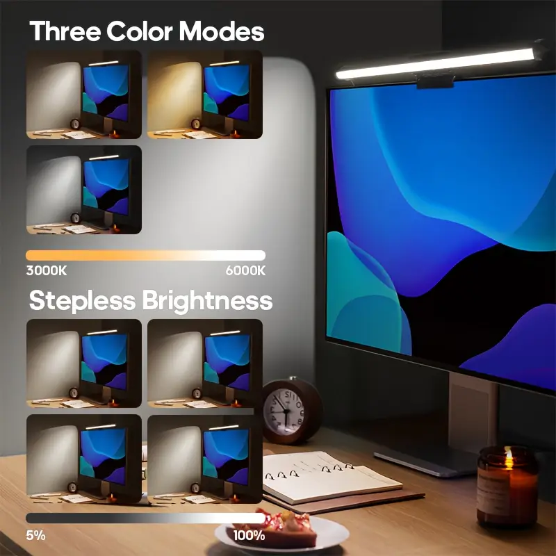Monitor PC Screen Light LED Di - Touch Dimmer Lamp 评论和价格
