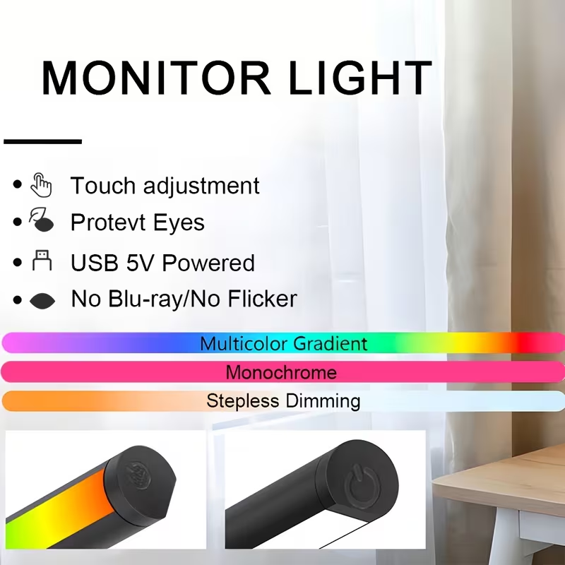 Monitor PC Screen Light LED Di - Touch Dimmer Lamp 评论和价格