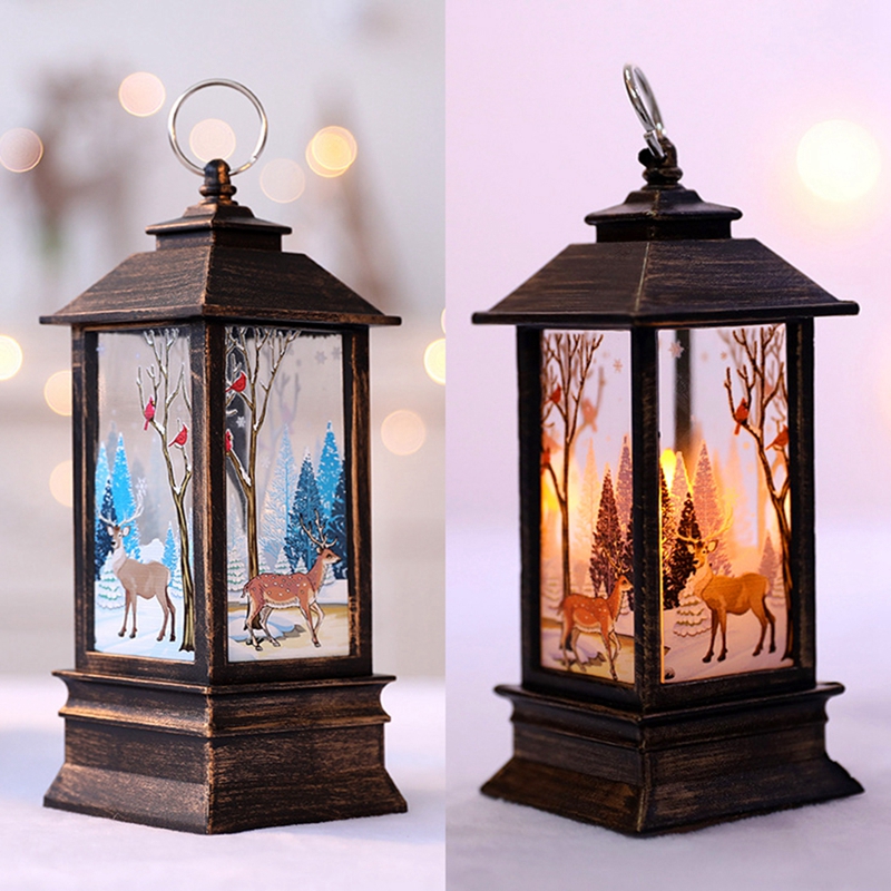 Christmas Lantern Light Merry  - Home Decor Lighting Tree 评论和价格