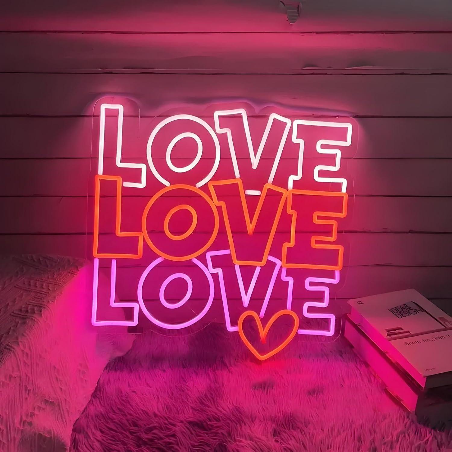 Love Neon Sign USB Dimmable LE - Lighting Decor For Wedding 评论和价格