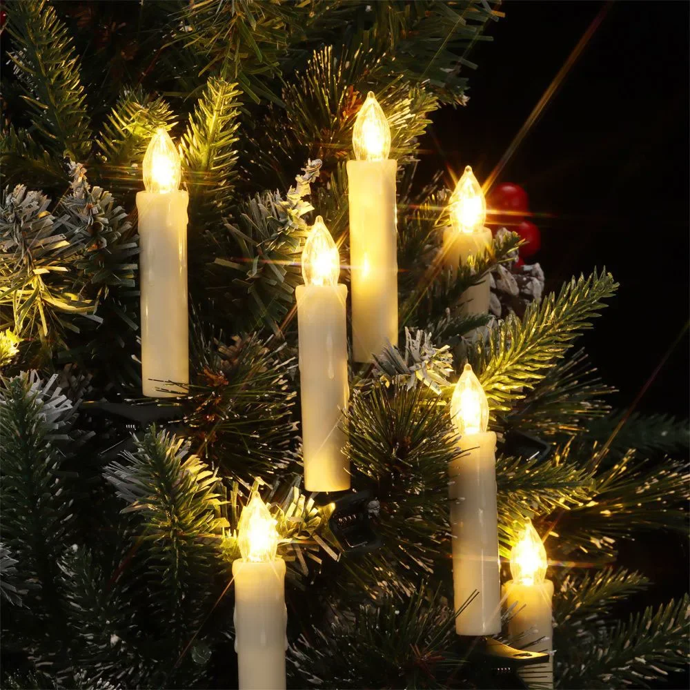 Flameless Taper Christmas Cand - Home Decor Lighting Tree 评论和价格