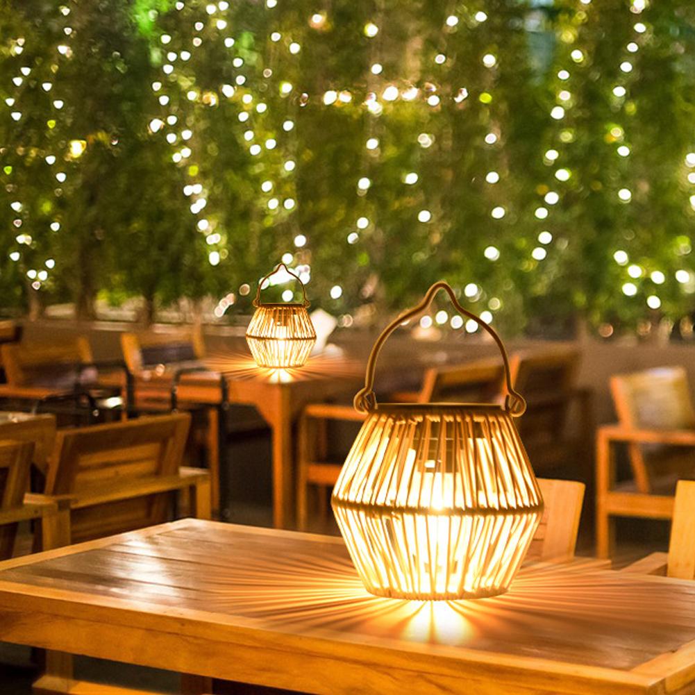 IP65 Waterproof Solar Rattan L - Lighting Decor Outdoor 评论和价格