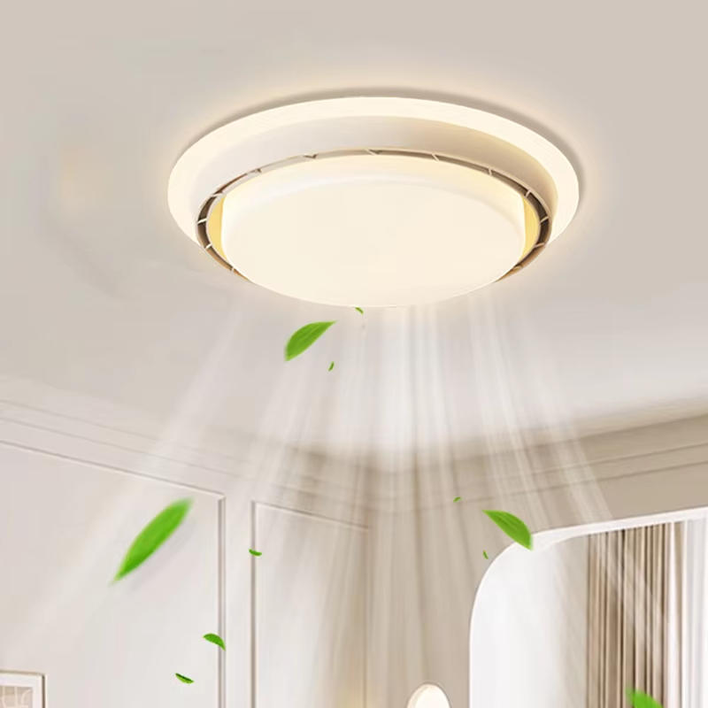 LED Bladeless Fan Light Walnut - Decor Lighting Ceiling Fans 评论和价格