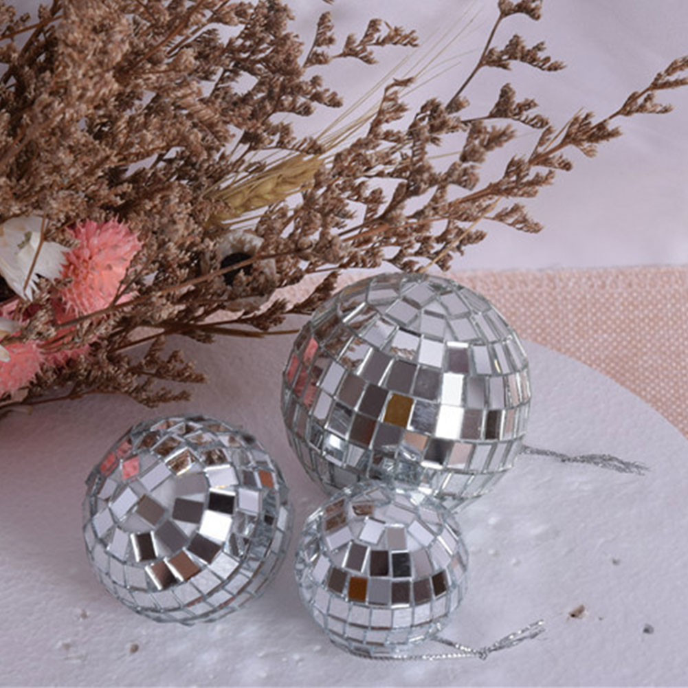 6pcs 4/6/10cm Mirror Disco Bal - Home Decor Lighting Tree 评论和价格