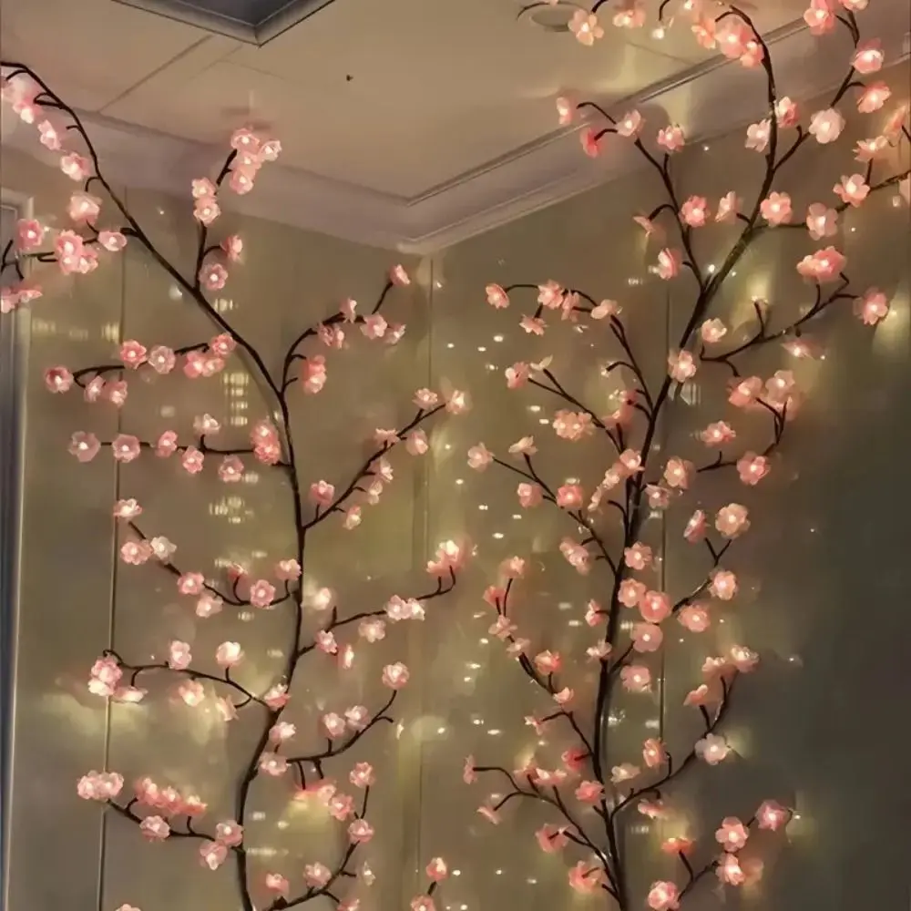 Cherry Blossom Willow Vine Twi - Wall Decor Lighting Tree 评论和价格