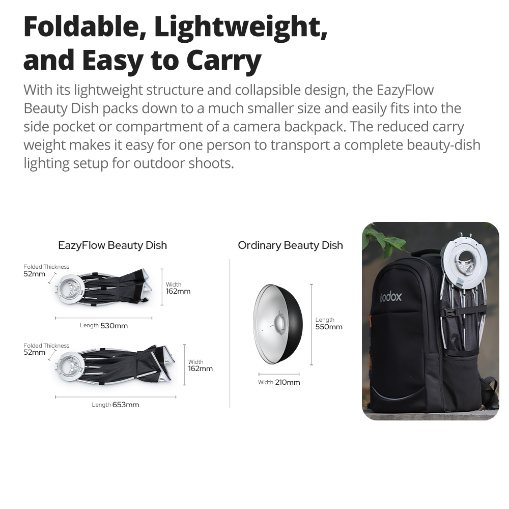 New Godox EazyFlow Beauty Dish - Lighting Gallery 评论和价格