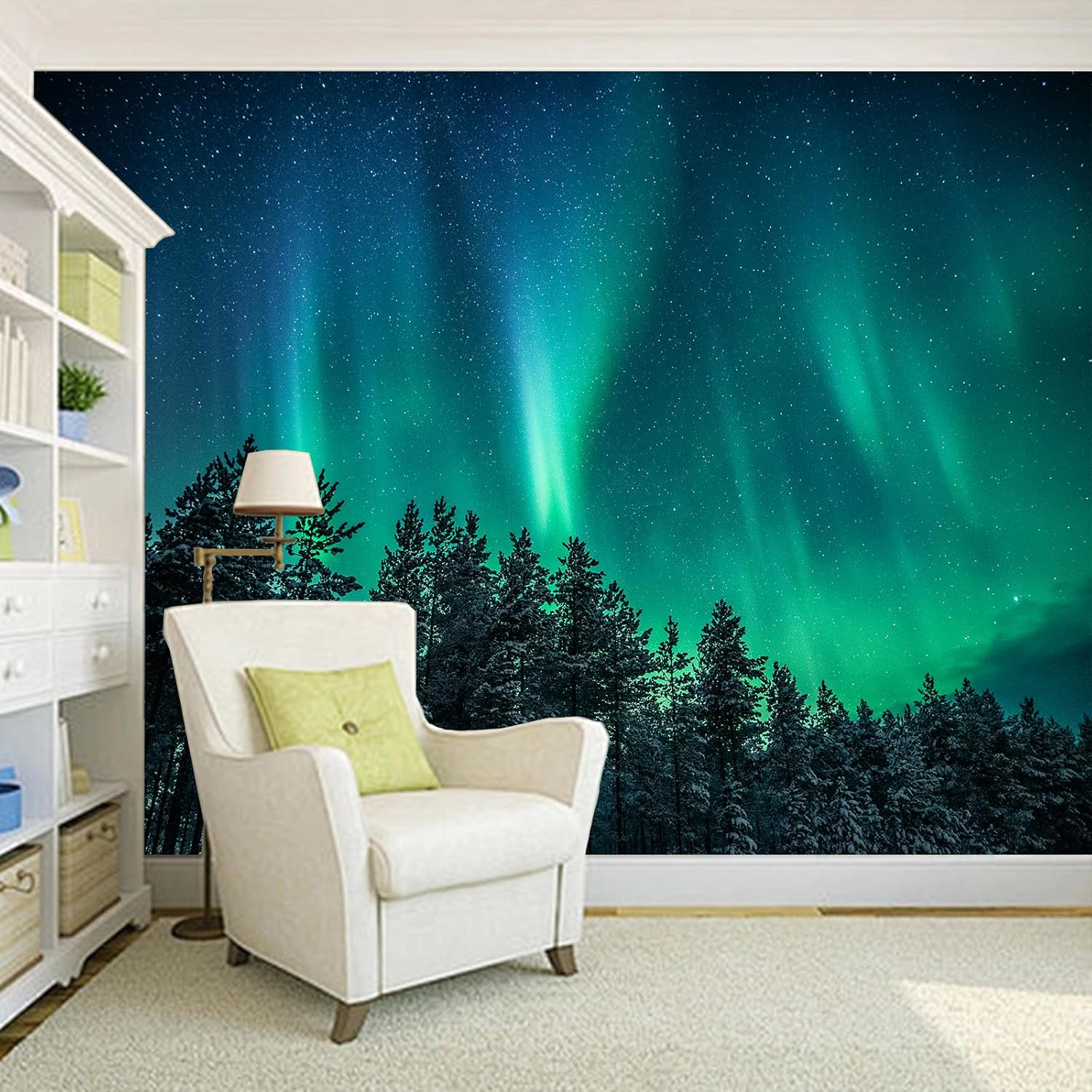 Large Northern Lights Tapestry - Wall Decor Lighting Tree 评论和价格
