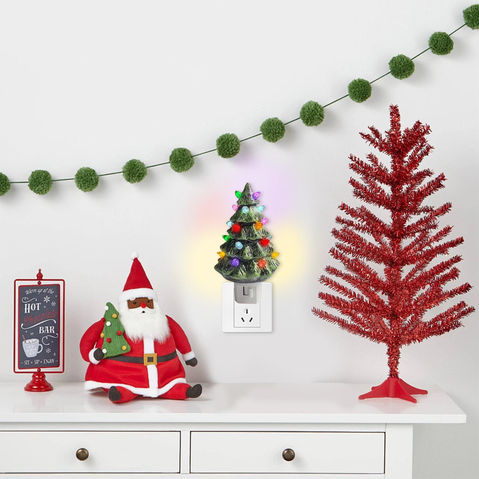 Christmas Tree Nightlight Retr - Wall Decor Lighting Tree 评论和价格