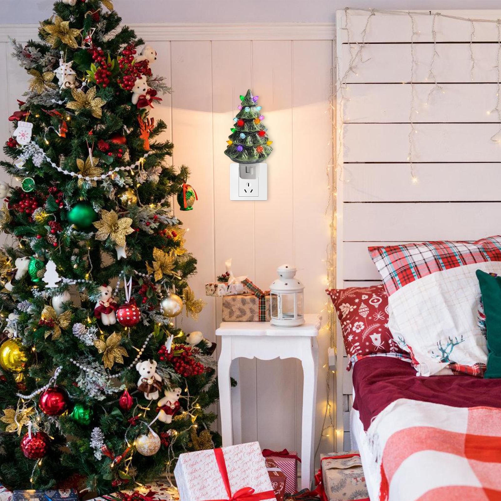 Christmas Tree Nightlight Retr - Wall Decor Lighting Tree 评论和价格