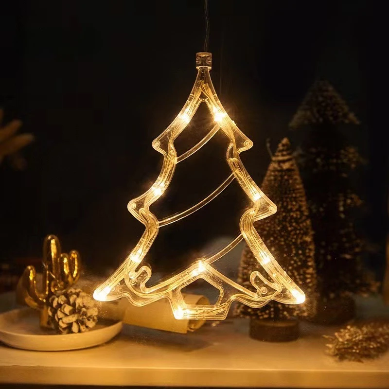 1-20PCS LED Christmas Suction  - Wall Decor Lighting Tree 评论和价格