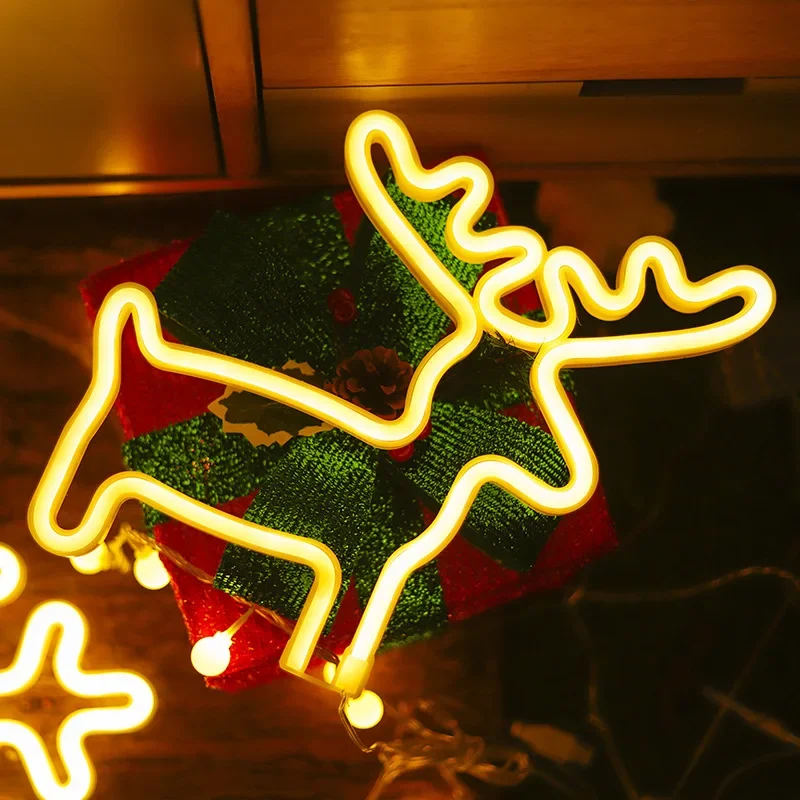 LED Christmas Socks Neon Sign  - Wall Decor Lighting Tree 评论和价格