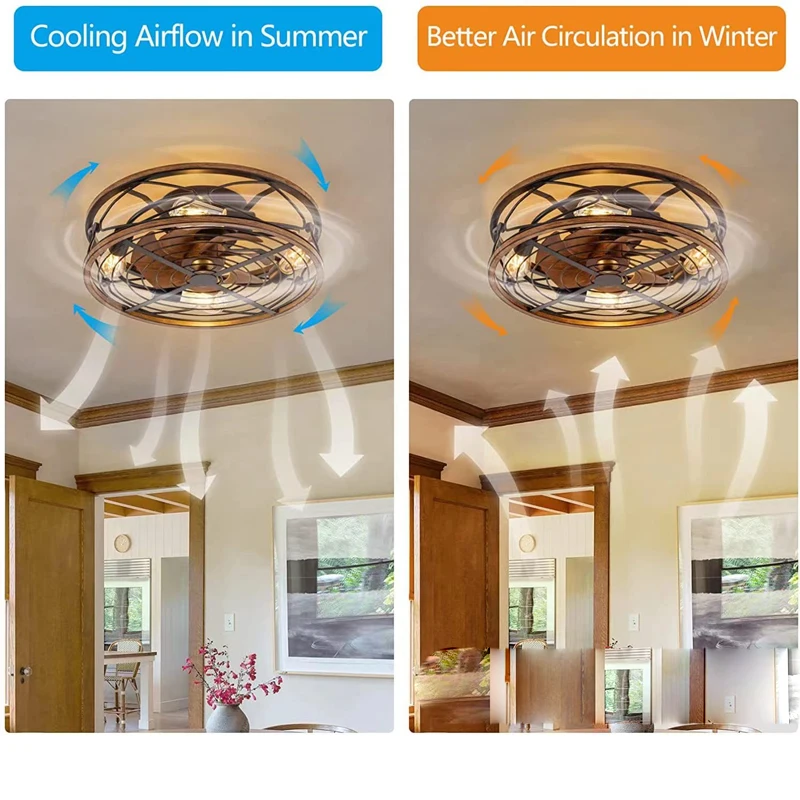 Retro living room ceiling fan  - Decor Lighting Ceiling Fans 评论和价格