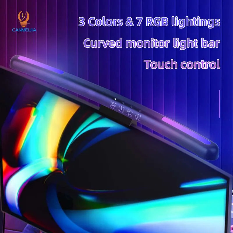 Curved LED Monitor Light Bar U - Touch Dimmer Lamp 评论和价格